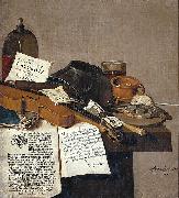 Anthonie Leemans Still life with a copy of De Waere Mercurius oil painting picture wholesale